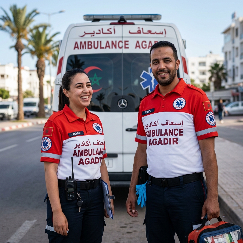 Le staff médical hautement qualifié d'Ambulance Agadir 24
